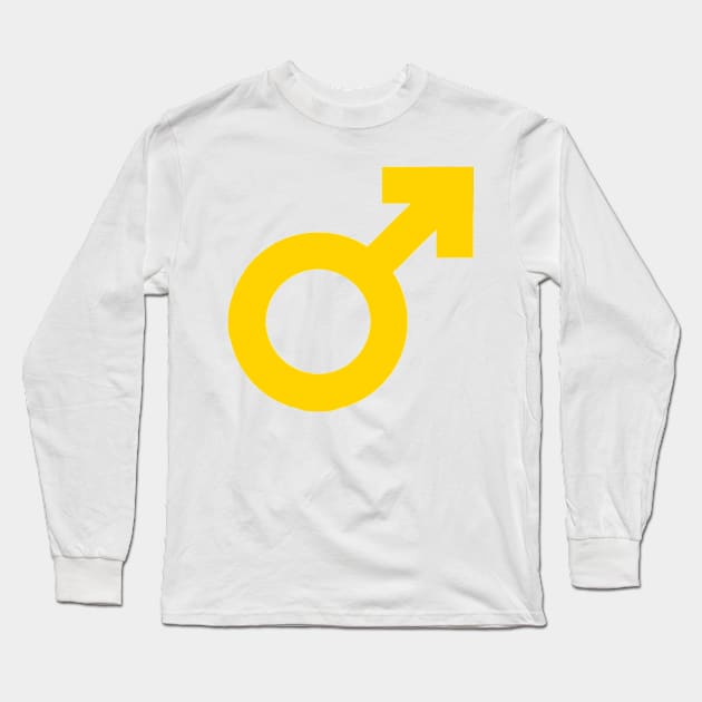 Male Logo Symbol Sign Icon Emoticon Long Sleeve T-Shirt by AnotherOne